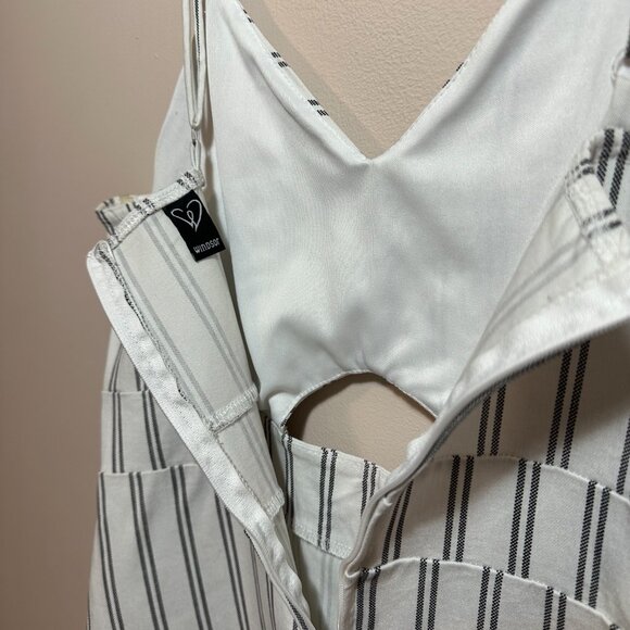 Windsor Stripped Cutout Dress Size L - Picture 3 of 6